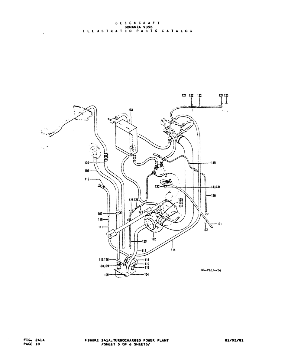 Aviation Part 35-241A-24 for Beechcraft V35 Aircraft