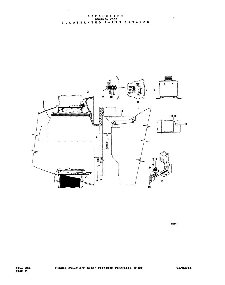 Aviation Part V9511 for Beechcraft V35 Aircraft