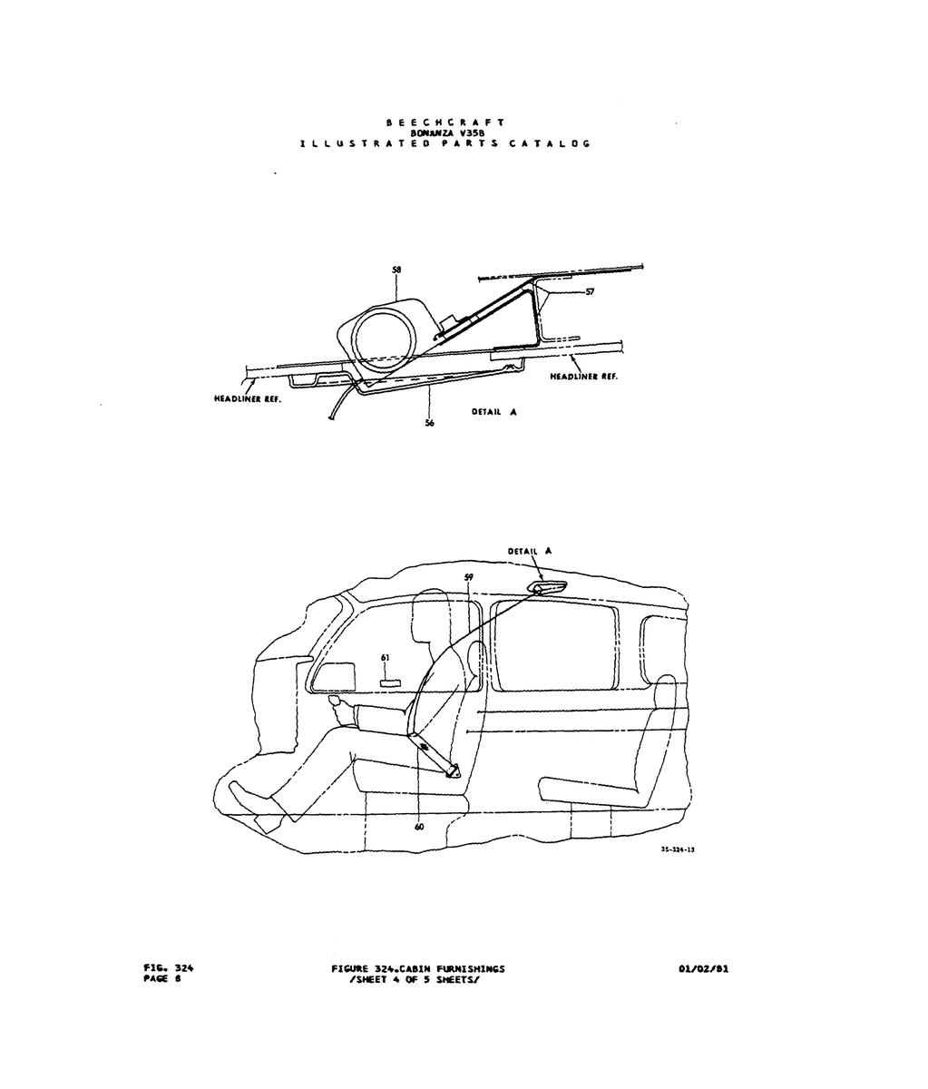 Aviation Part SS-3W-1J for Beechcraft V35 Aircraft