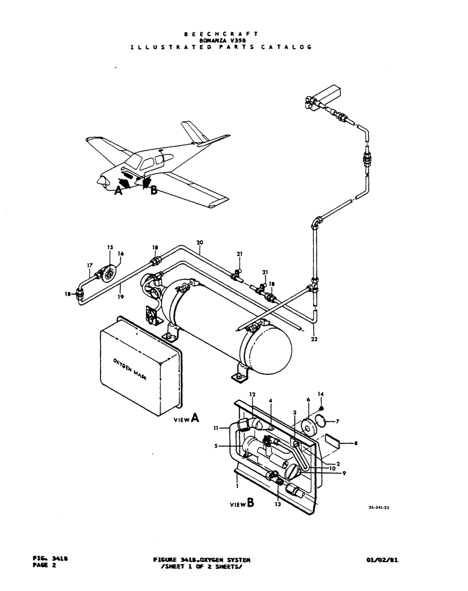 Aviation Part 66661464 for Beechcraft V35 Aircraft