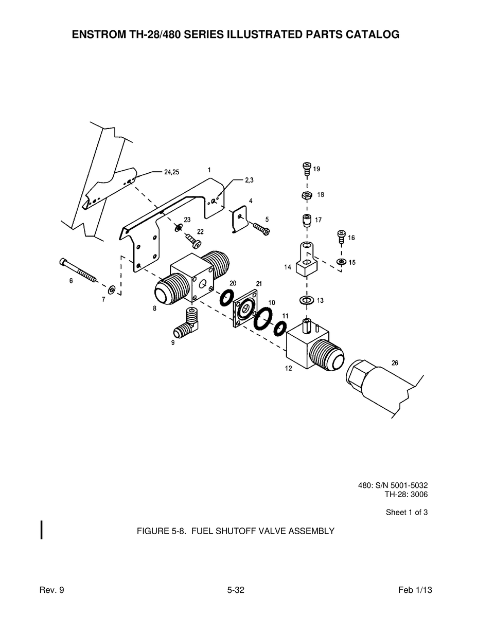 Aviation Part 5001-5032 for Enstrom Helicopter Corp The 480 Aircraft