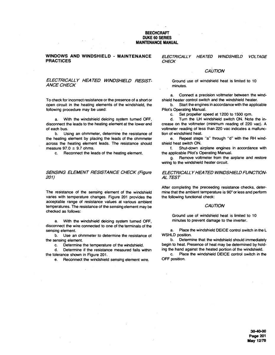 Aviation Part 3tMO40 for Beechcraft 60 Aircraft