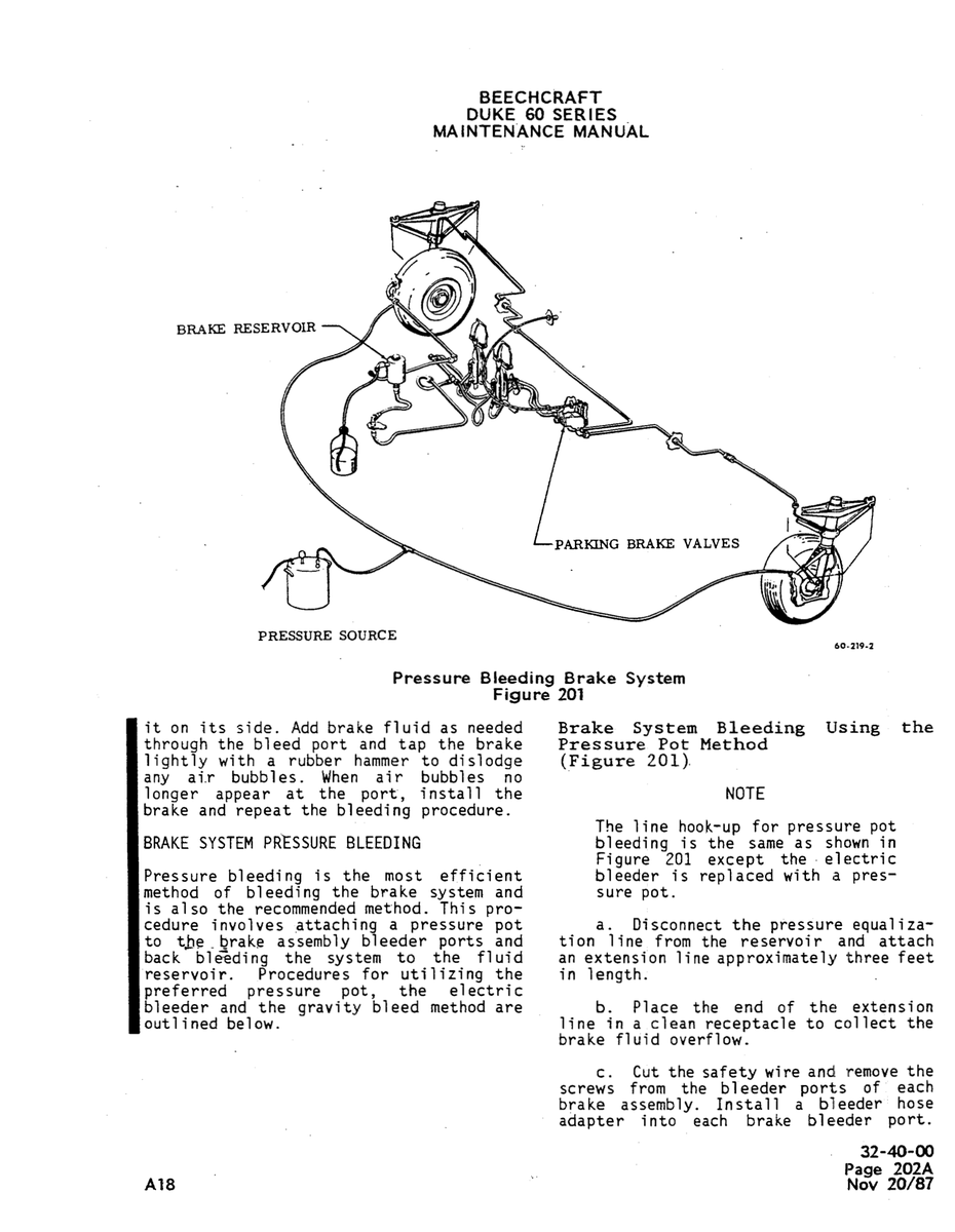 Aviation Part 60-219-2 for Beechcraft 60 Aircraft