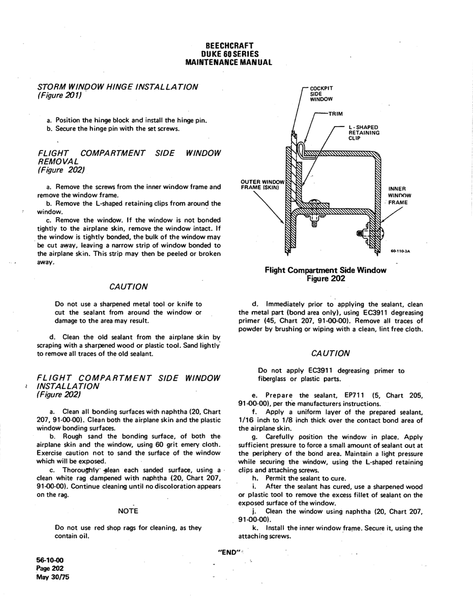 Aviation Part EP711 for Beechcraft 60 Aircraft