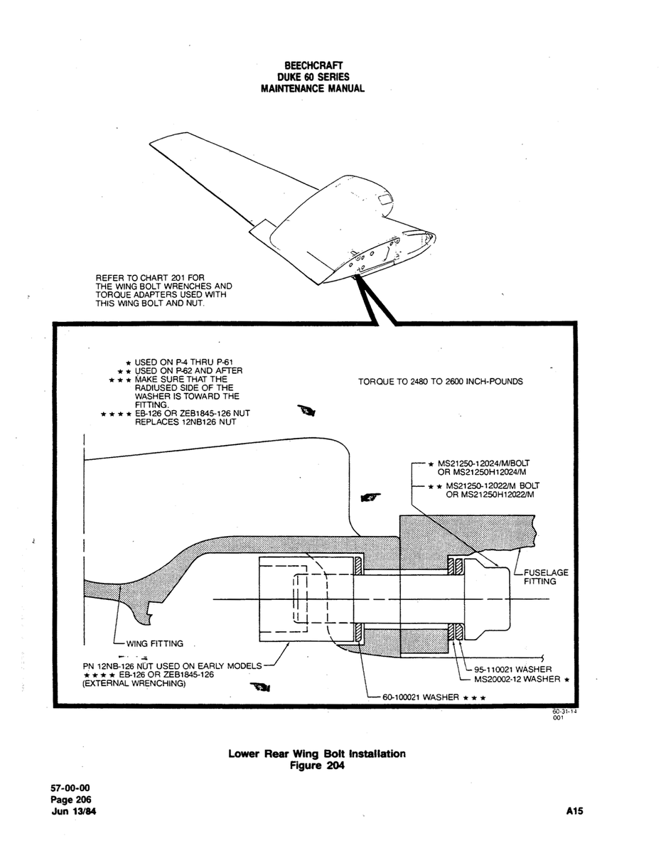 Washer MS20002-12 for Beechcraft 60 Aircraft