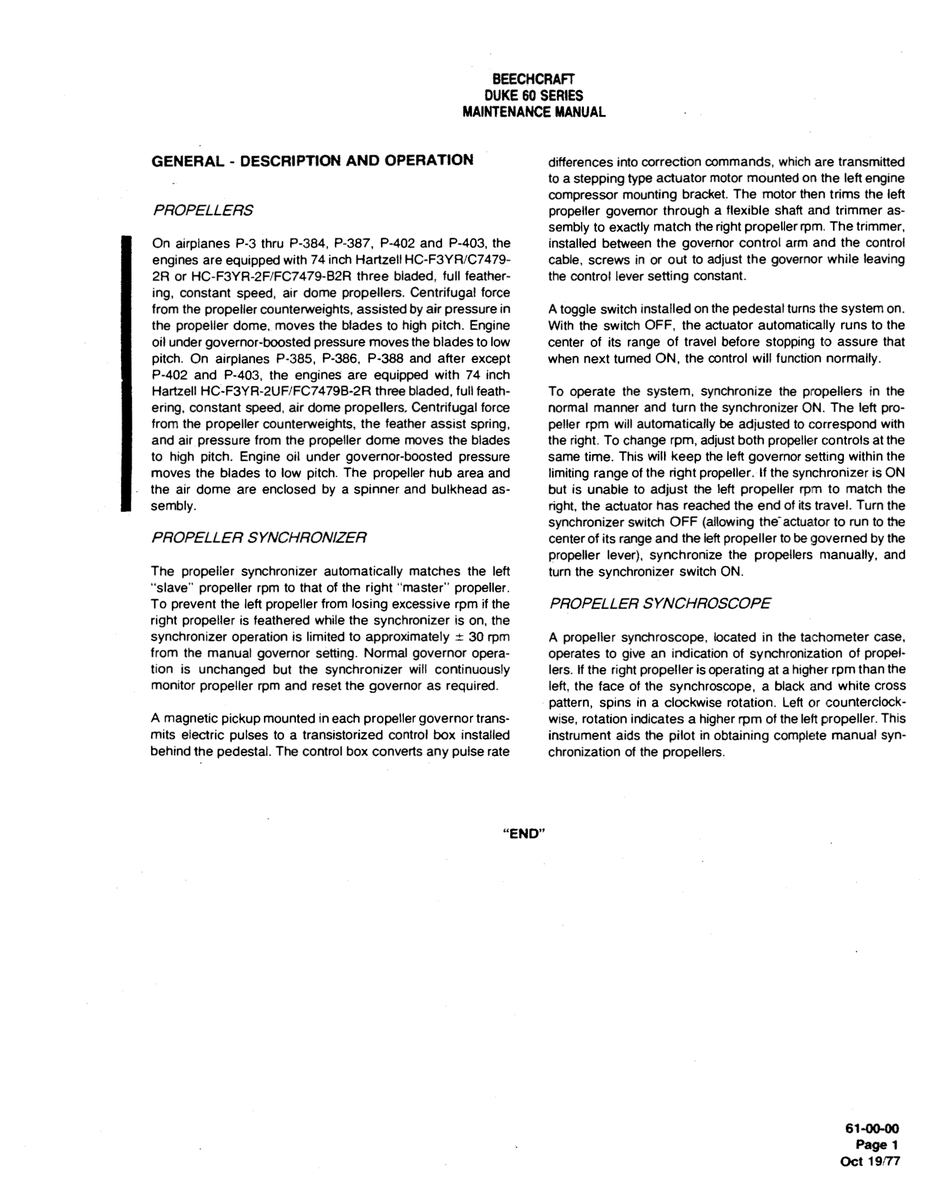 Aviation Part P-388 for Beechcraft 60 Aircraft
