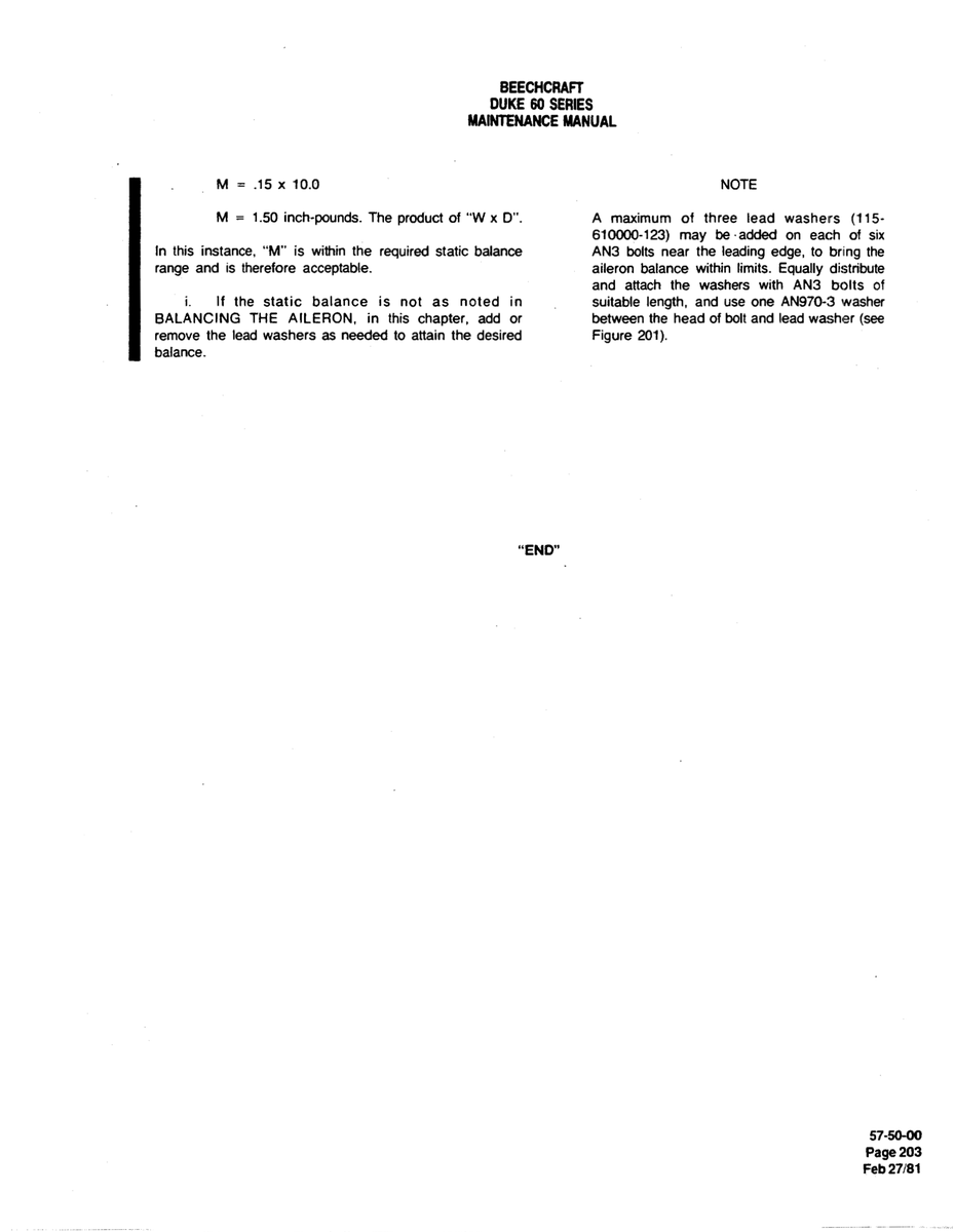 ) may 610000-123 for Beechcraft 60 Aircraft