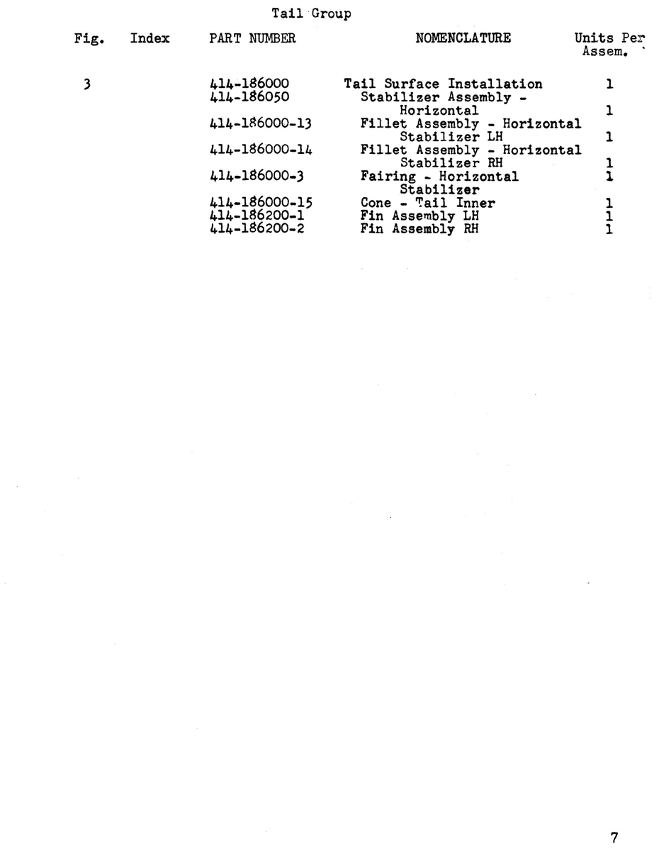 Aviation Part 186000-3 for Beechcraft 18A Aircraft