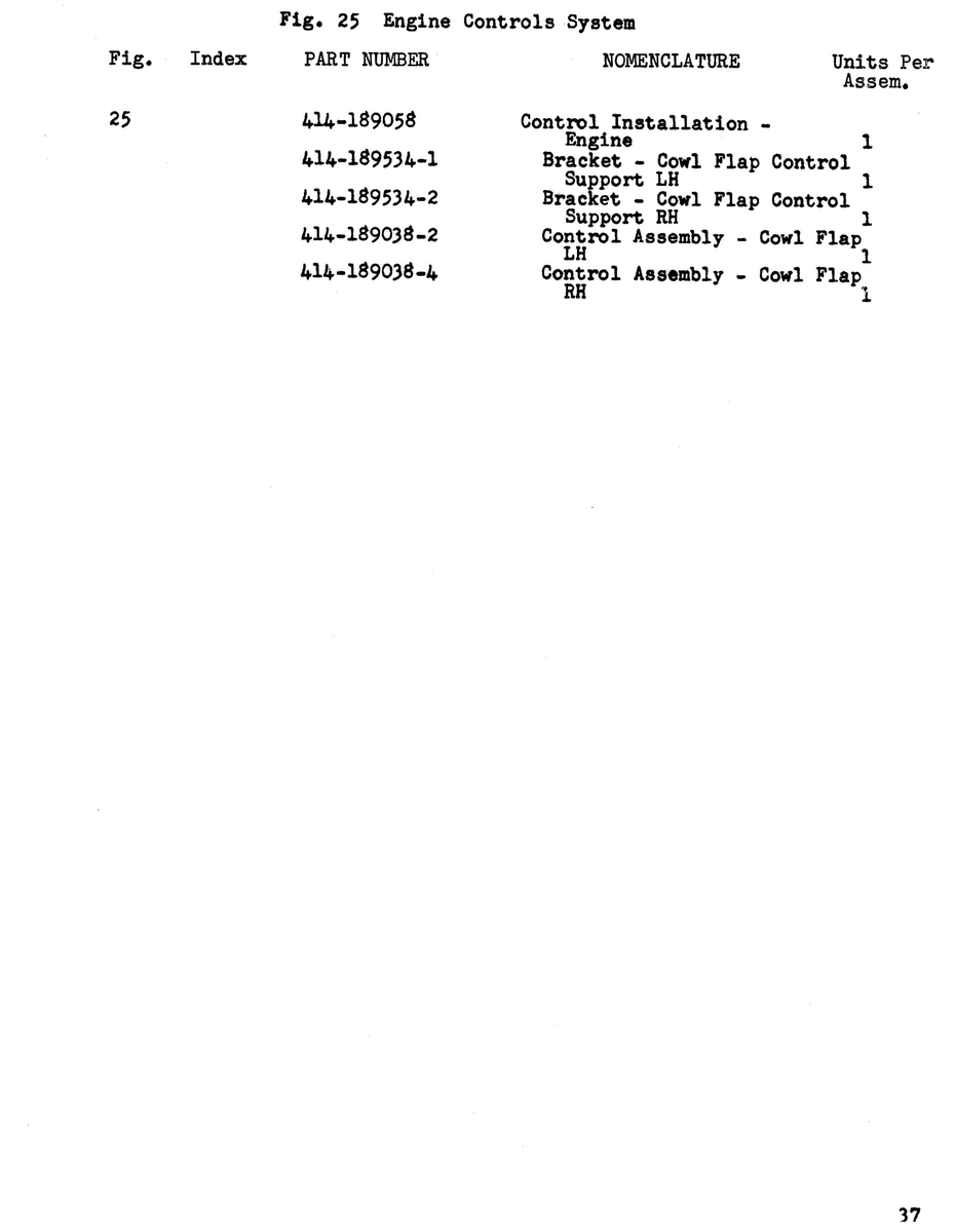 Aviation Part 414-189058 for Beechcraft 18A Aircraft