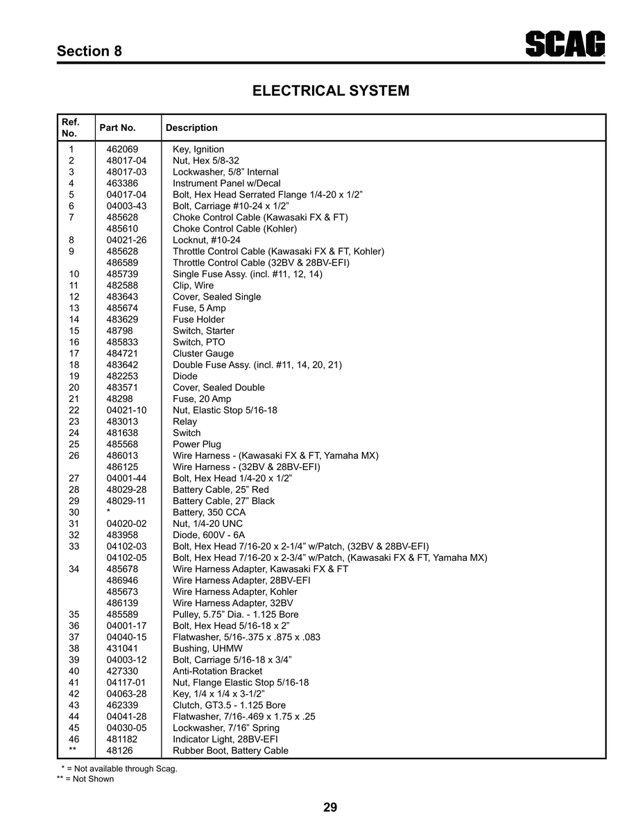 Aviation Part 48029-11 for Velocity Inc Velocity Aircraft