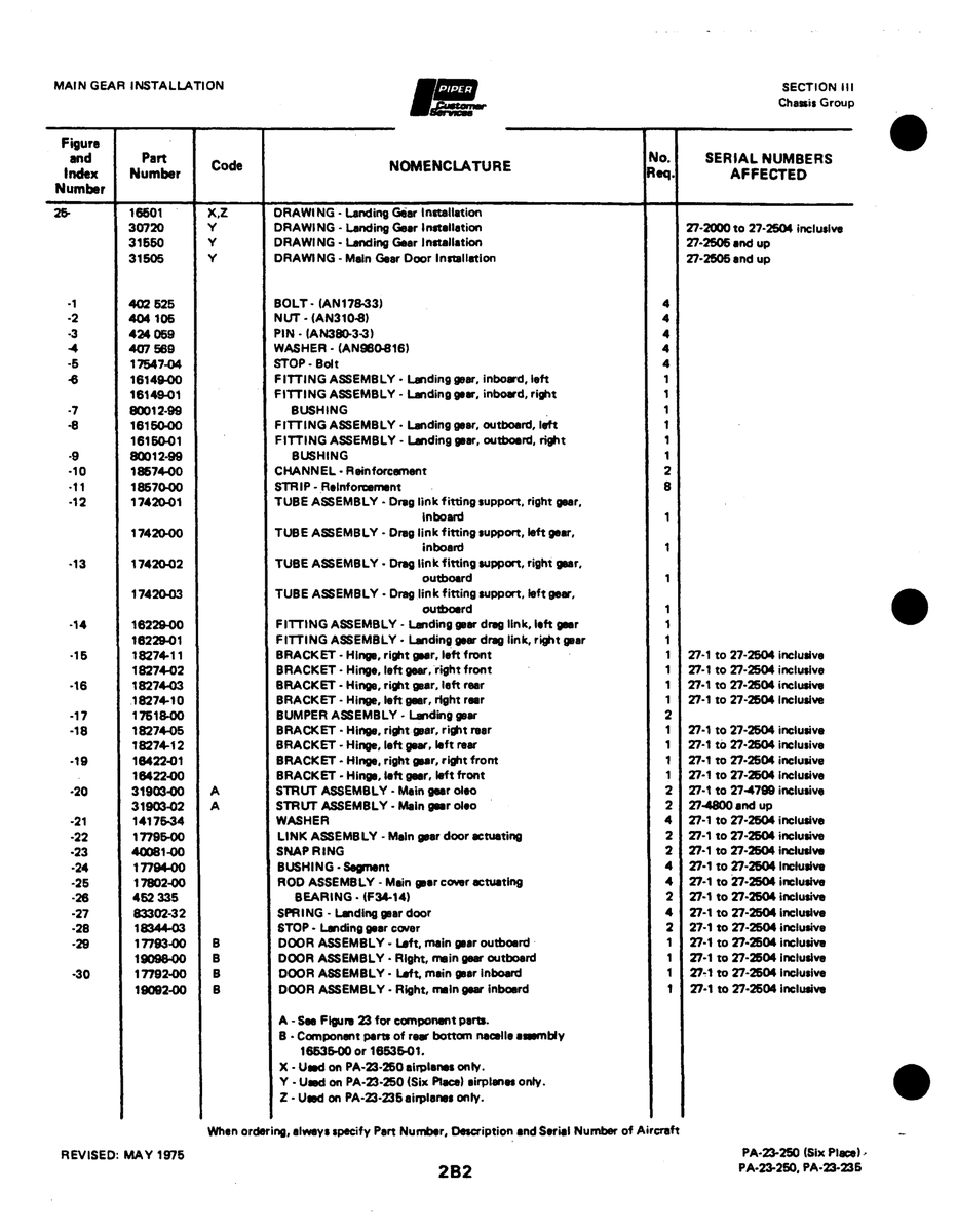 Aviation Part 2748oOandup for Johnson Scorpion Too Aircraft