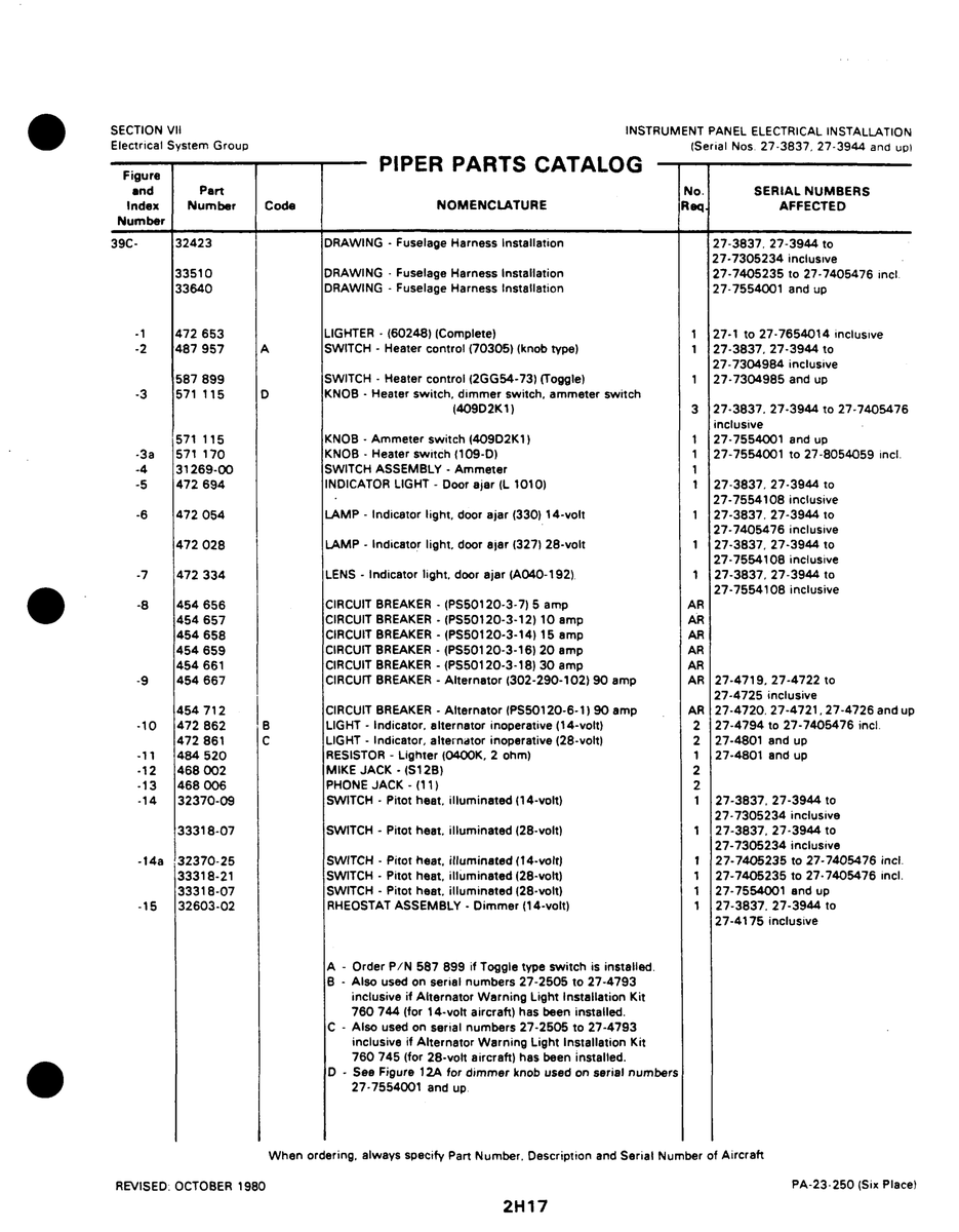 Aviation Part 27-471 for Johnson Scorpion Too Aircraft