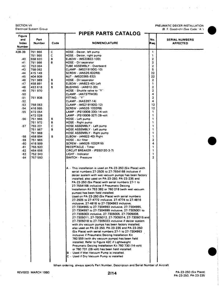 Aviation Part 428-39 for Johnson Scorpion Too Aircraft