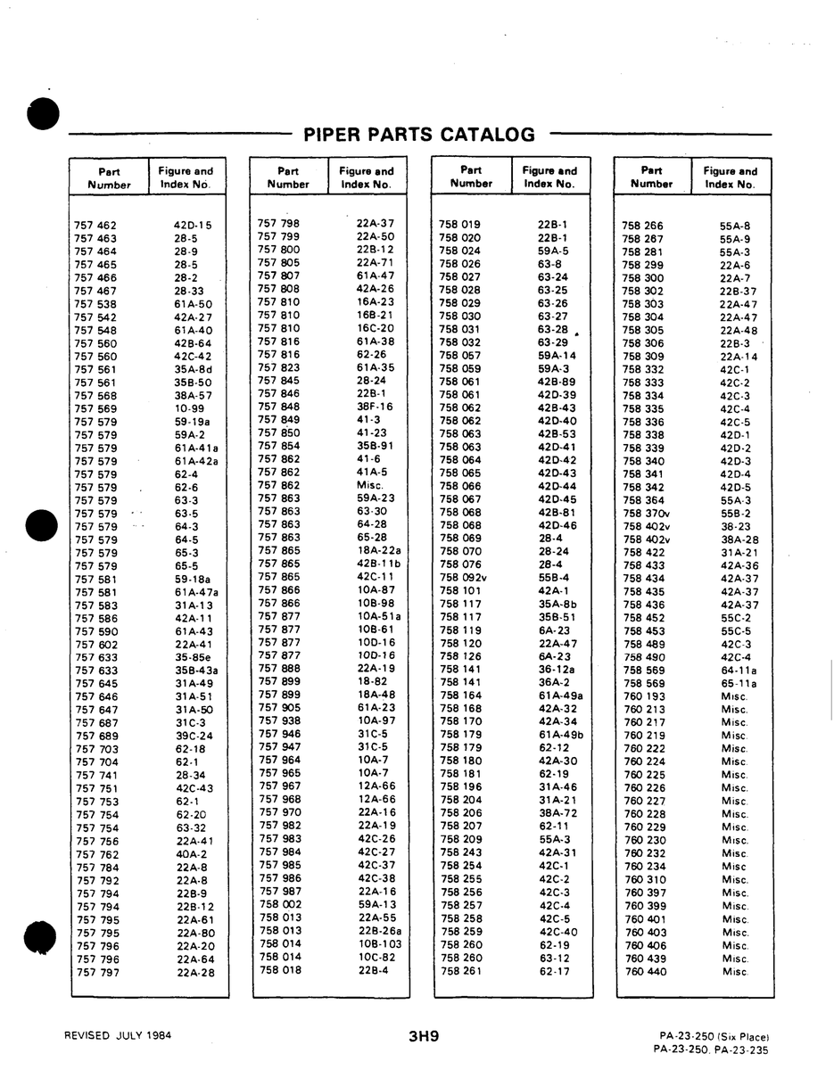 Aviation Part 420-40 for Johnson Scorpion Too Aircraft