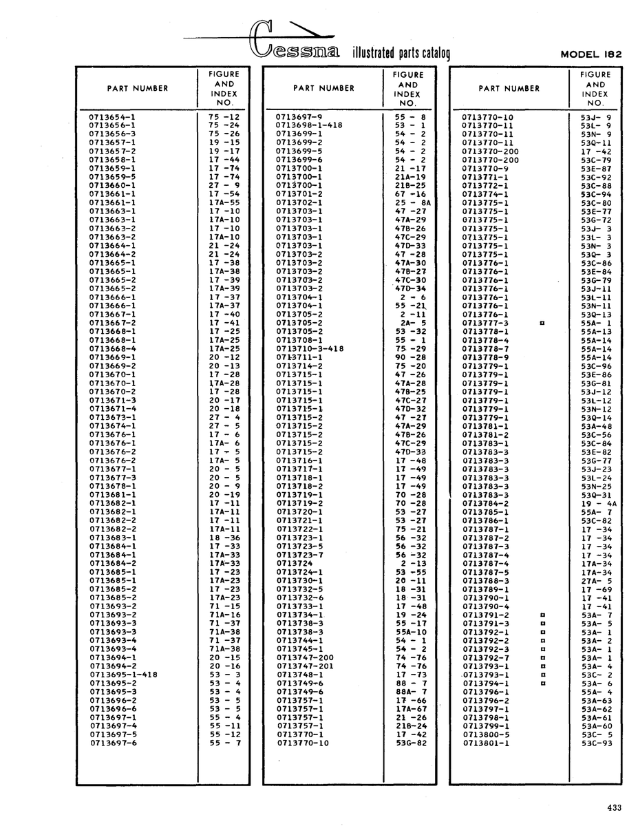 Aviation Part lS-31 for Cessna 182 Skylane Aircraft