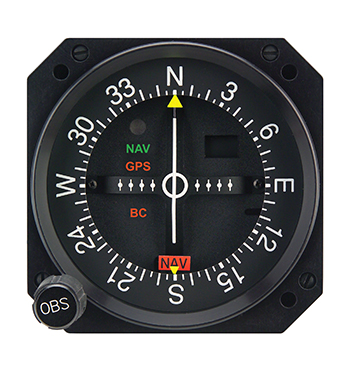 Course Deviation Indicator/3, Lighted, left-right only. For use with Garmin At CNX80, GX50/60 and SL30 models.  MD200-302