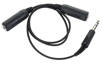 Dual Headphone Y Adapter/2ft Long PA-73S