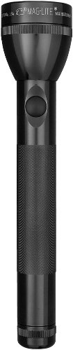 Mag-Lite Flashlight Display Box/Black, 3 C-cell batteries, equipped with two gas lamps.