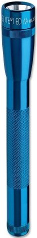 Mini Mag-Lite LED Flashlight/Blue, includes: flashlight, polypropylene holster and 2 Aa alkaline batteries. SP2211HJ