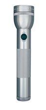 Mag-Lite LED Flashlight/Gray, 2 D-cell.  151-000-058