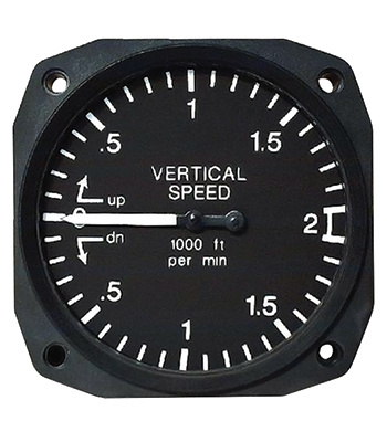 Vertical Speed Indicator/2 1/4, 0-2000 ft, Tso'D  T8-210-20