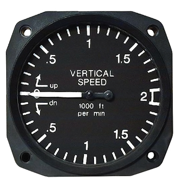 Vertical Speed Indicator/2 1/4, 0-3000 ft, Tso'D  T8-210-30