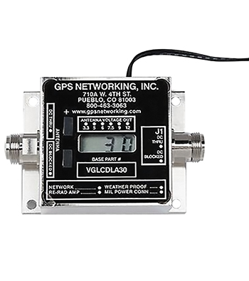 GPS Variable Gain Line Amplifier/Lcd Display & Pushbutton Controls VGLCDLA30RPDC