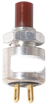 Sub-Mini Momentary Pushbutton Switch, Normally Open, Dia: 0.25 inch Alco 39-1