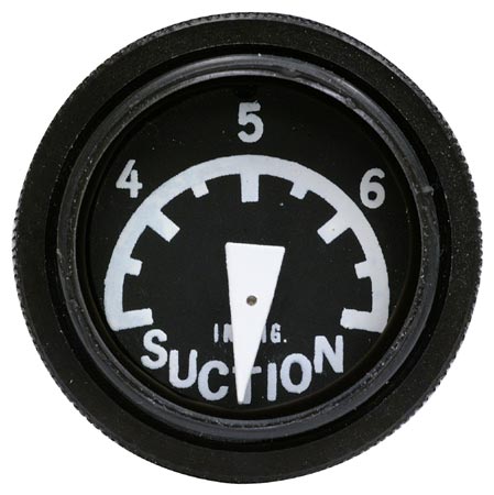 Mechanical Vacuum Gauge, 1 inch 3-7 InHg Uma 3-200-10