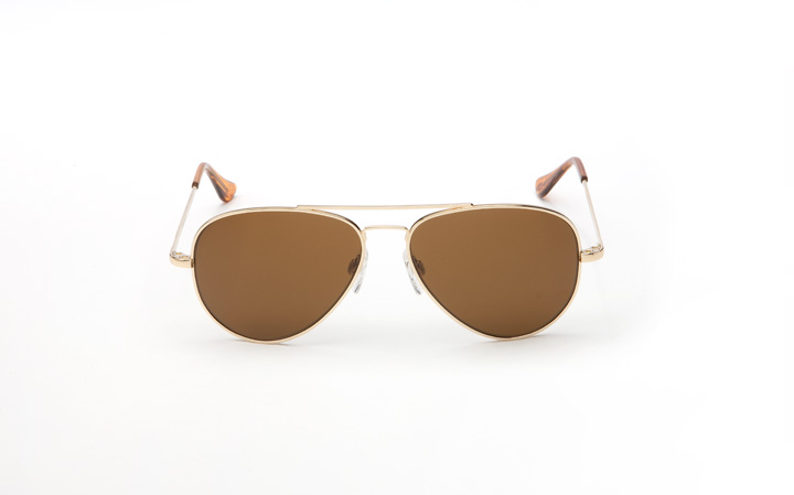 Randolph Concorde Sunglasses Gold/ Tan/ Skull CR052