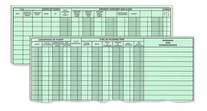 Jeppesen Professional Logbook - Brown 10001795-006
