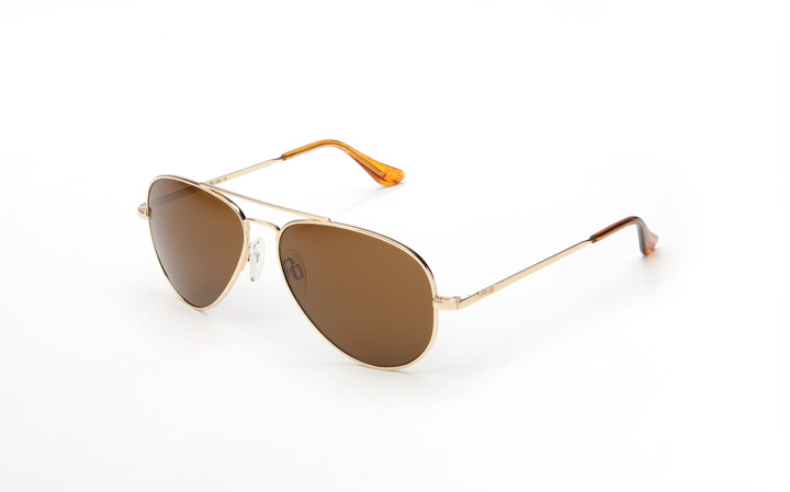 Randolph Concorde Sunglasses Gold/ Tan/ Skull CR052