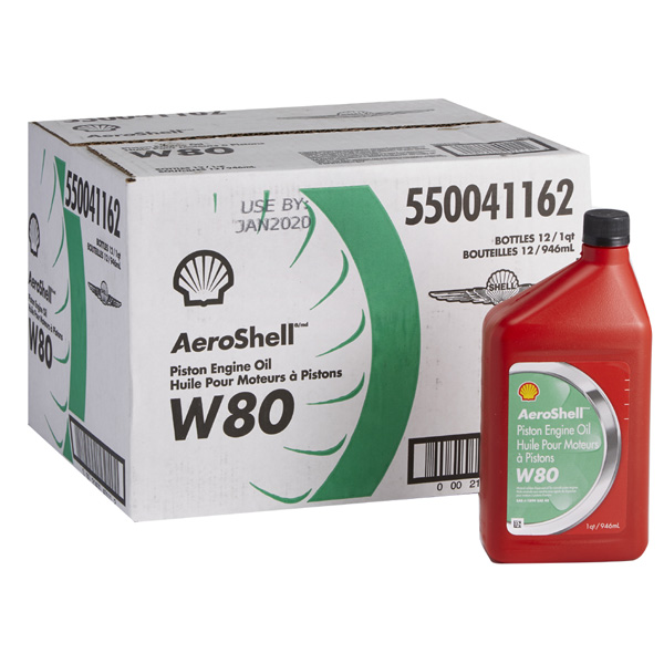Aeroshell W80 Plus Oil Quart 550050836