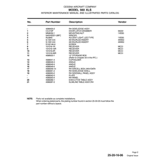 Aviation Part 101016-10R for Cessna 560XL Aircraft