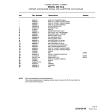 Aviation Part 4589038-21 for Cessna 560XL Aircraft