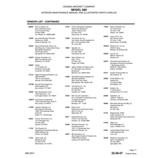 Aviation Part 1A250 for Cessna 525B Aircraft