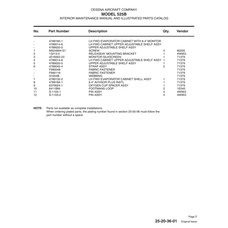 Aviation Part S-1103-1 for Cessna 525 Aircraft