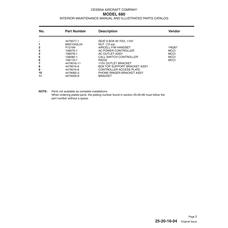 Aviation Part 106082-1 for Cessna 680 Aircraft