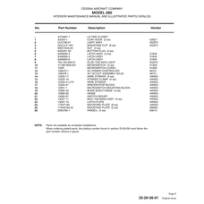 Aviation Part 12951-1 for Cessna 680 Aircraft