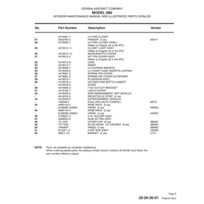 Aviation Part 4479049-7 for Cessna 680 Aircraft