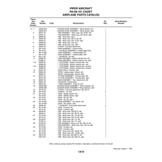 Aft Bottom Right Skin 35118-954 for Piper PA-28-161 Warrior Aircraft