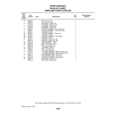 Aviation Part 35603-21 for Piper PA-28-161 Warrior Aircraft