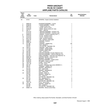 Aviation Part 18219-02 for Piper PA-28 Cherokee Aircraft