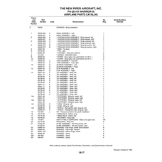 Aviation Part 95061-108 for Piper PA-28-161 Warrior Aircraft