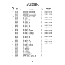 Aviation Part 35416-01 for Piper PA-28-161 Warrior Aircraft