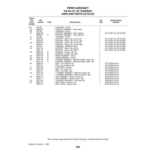 Aviation Part 35249-00 for Piper PA-28-161 Warrior Aircraft