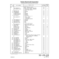 Aviation Part 820020-1 for Beechcraft Bonanza F33A Aircraft