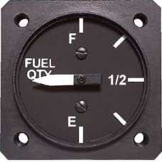1 1/4" Tso'D Fuel/Oil Quantity 1 1/4" Fuel Quantity E-F (180° Sweep) B&W (0-30 Ohm Float Sender) T18112F2F20000