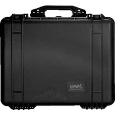 1550 Pelican Storage Case/Black, no foam, Interior Dimensions: 18.43 x 14 x 7.62, Exterior Dimensions: 20.62 x 16.87 x 8.12, watertight, crush proof and dust proof, o-ring seal, automatic pressure equalization valve, stainless steel hardware 1550-001-110