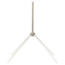 Antenna/Vhf communications, base station, 118-137 MHz. For communicating with ground vehicles or aircraft, 3/8 diameter aluminum radials, 1 diameter aluminum tube radiator, SO-239 connector and can withstand windspeeds of up to 100 mph. Mounting pole hard